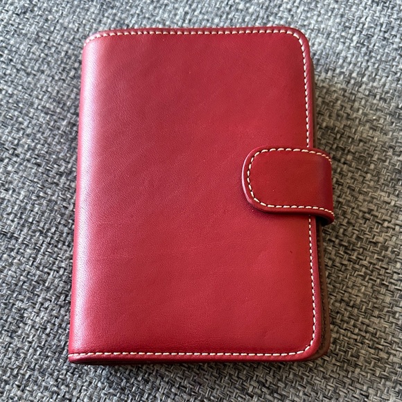 COACH Vintage 2001 Red Leather Agenda Planner - Picture 1 of 14